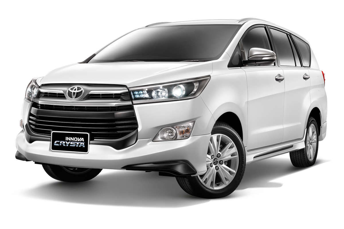 White Innova Crysta taxi